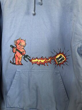 Noon Goons Light Blue Walk away sweat shirt Pullover Hoodie Men’s Sz L